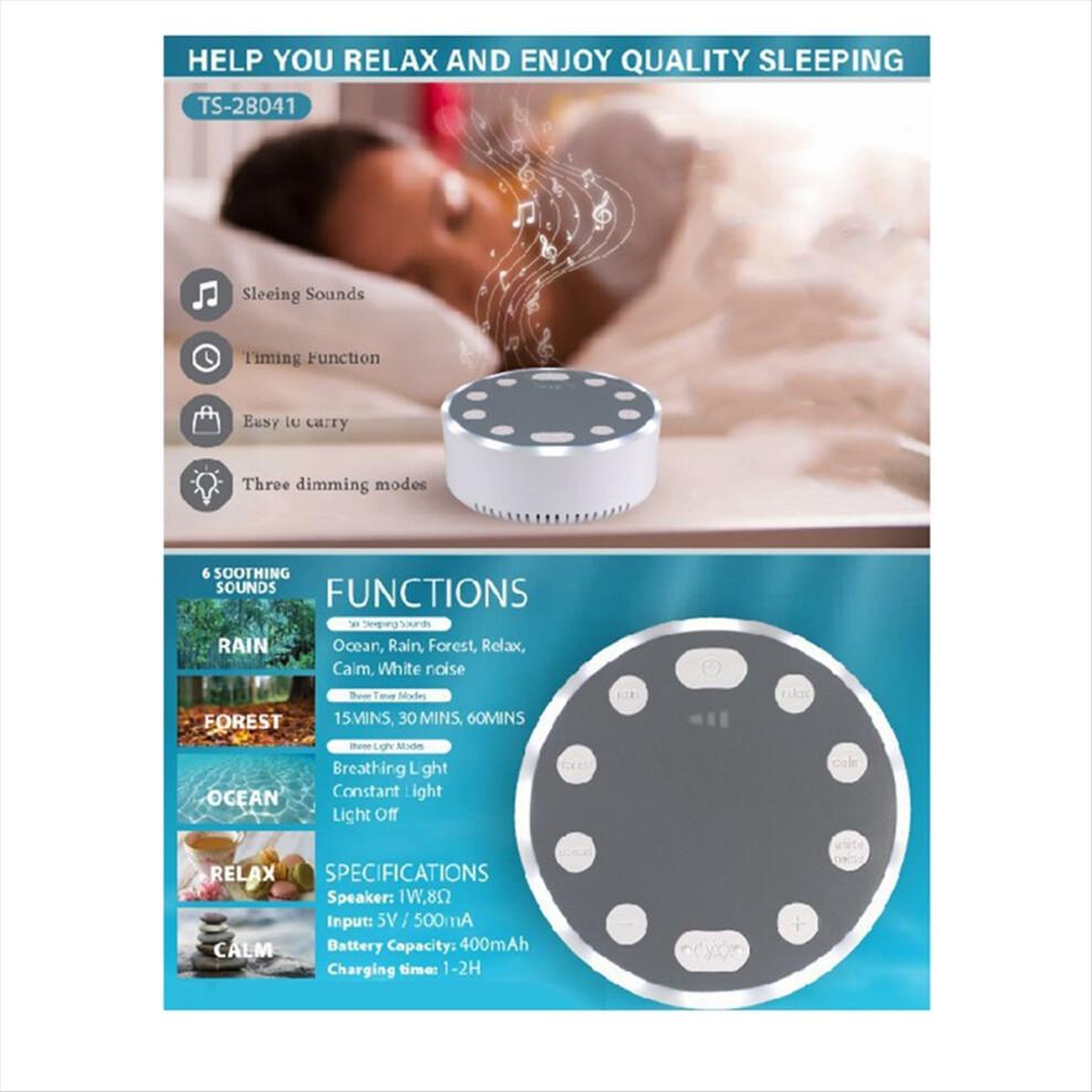Baby White Noise Machine USB Oplaadbare Sound Sleep Player Nachtlampje voor Thuiskantoor