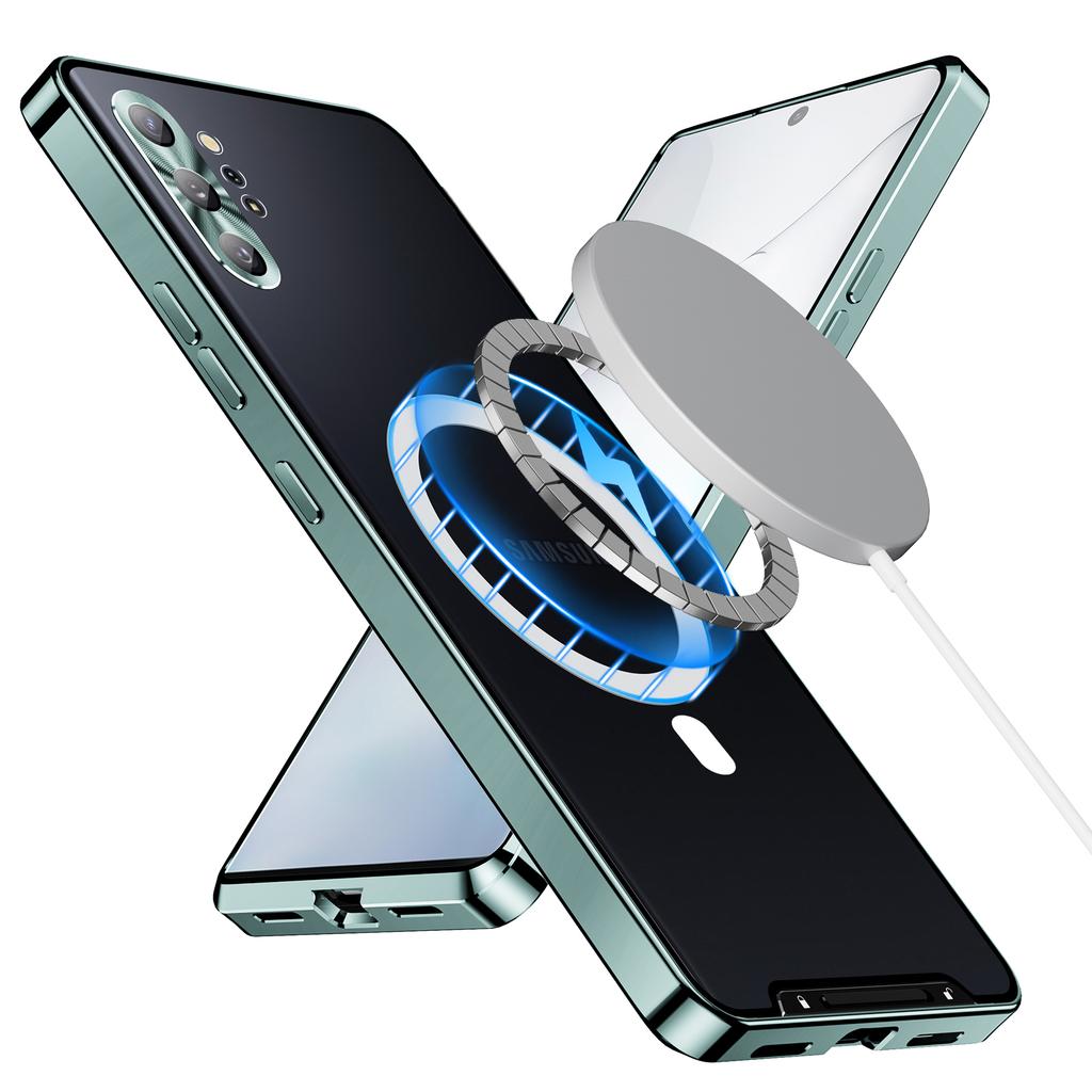 Anti-scratch Phone Cover For Samsung Galaxy Note 10 Plus 4G Metal Edge+Lens Protection Matte Phone Case
