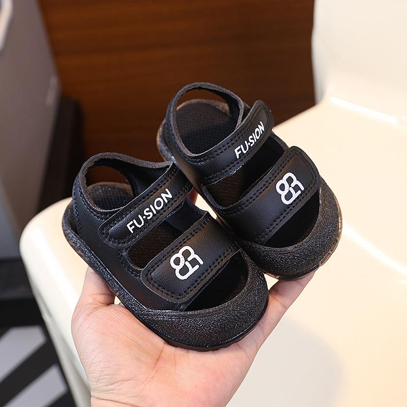 Summer Toddler Closed Toe Sandals Soft Sole Anti-Collision Walking Shoes For Boys Girls 16