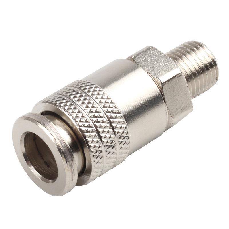 Luftkompressor G1/4 Hann Gjenge Pneumatisk Fittings Adapter Metall Hurtigkobling EU Standard For Luftverktøy Tilbehør