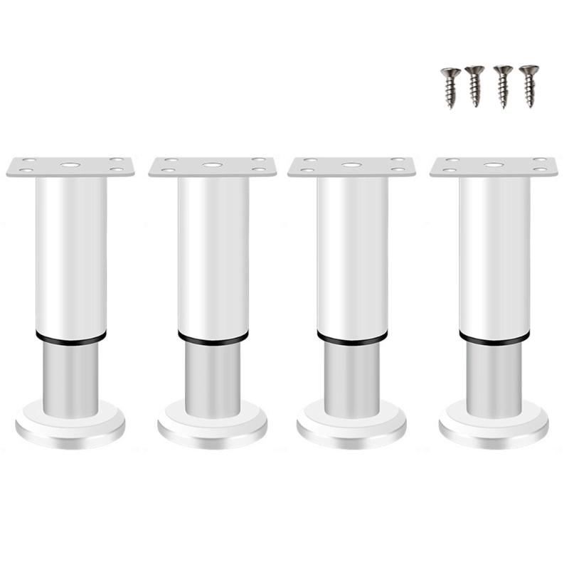 4Pcs Adjustable Height Table Legs Alloy Furniture Support Telescoping Furniture Leg For Bedside Sofa Table Cabinet