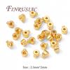 2.5mm 3mm 18K Gold Plated Crimp End Beads,Crimp Beads For Jewelry Making Supplies,Necklace End Bead,Bracelets Accessories
