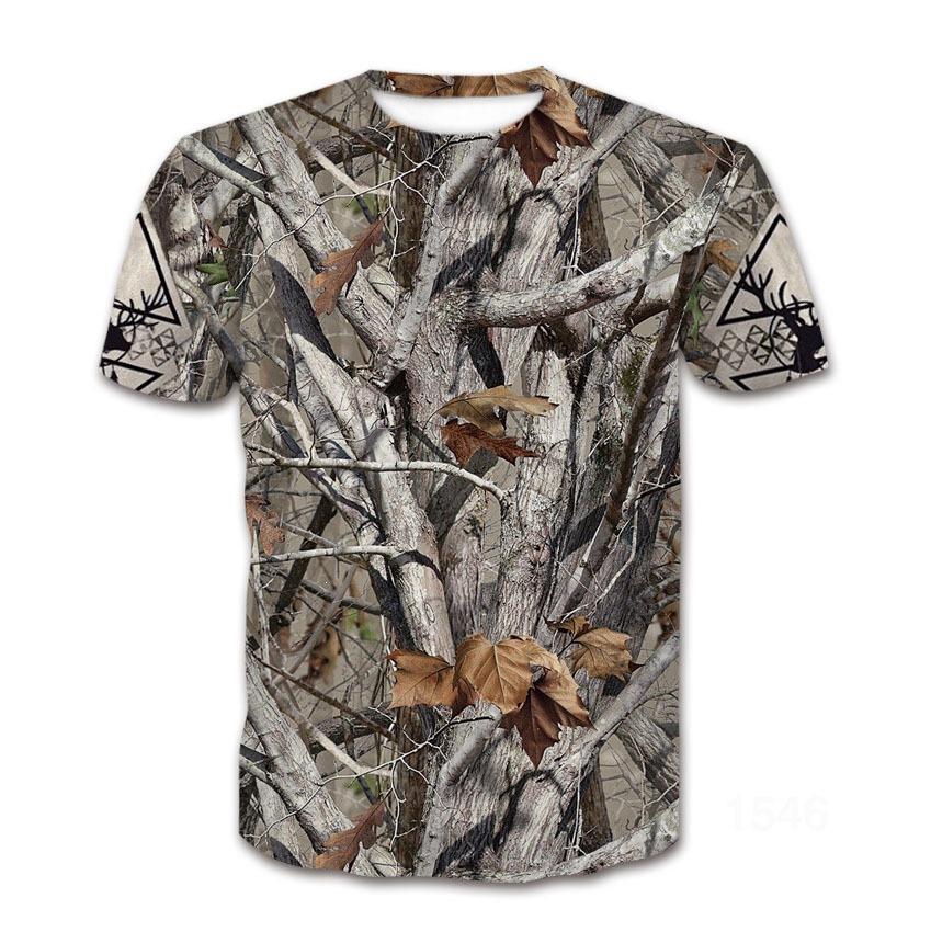 Spring/Summer Cross-border European and American Outdoor Jungle Camouflage Animal T-shirts for men and women, sports casual short-sleeve for students