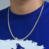 Xsl Jiamei S925 Silver Cuban Chain Necklace Men 'S All -Match Punk Hip Hop Fine Jewelry Gift