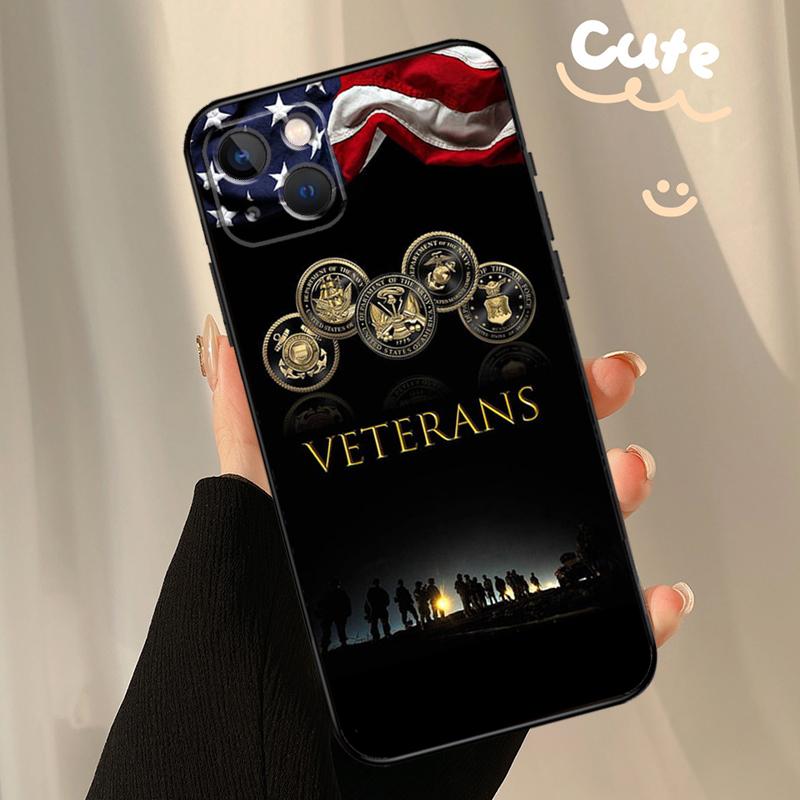 Veteran Marine Corps Phone Case For iPhone SE 2022 XR X XS Max 7 8 Plus 12 13 Mini 11 12 13 14 15 Pro Max Cover