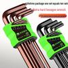 S2 Alloy Torx Hex Wrench Set with Chamfered Hexagonal Screwdrivers