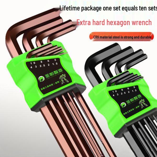 S2 Alloy Torx Hex Wrench Set with Chamfered Hexagonal Screwdrivers