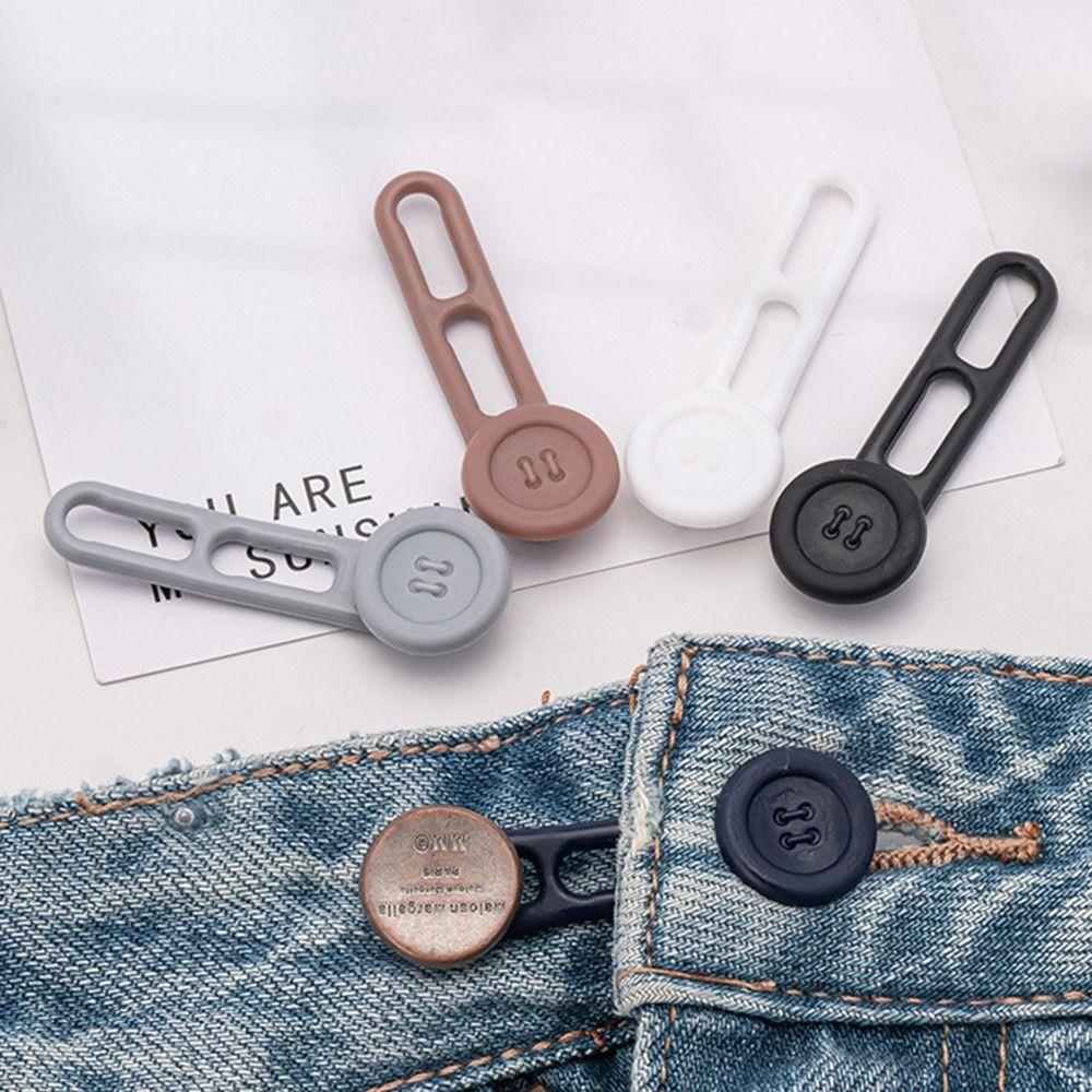 10Pcs Neck Extender Pants Extender Buttons Elastic Collar Button Extender  for Women Men