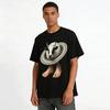 Saturn Cow Hybrid Print Casual Short Sleeve Tee Pure cotton T-shirt