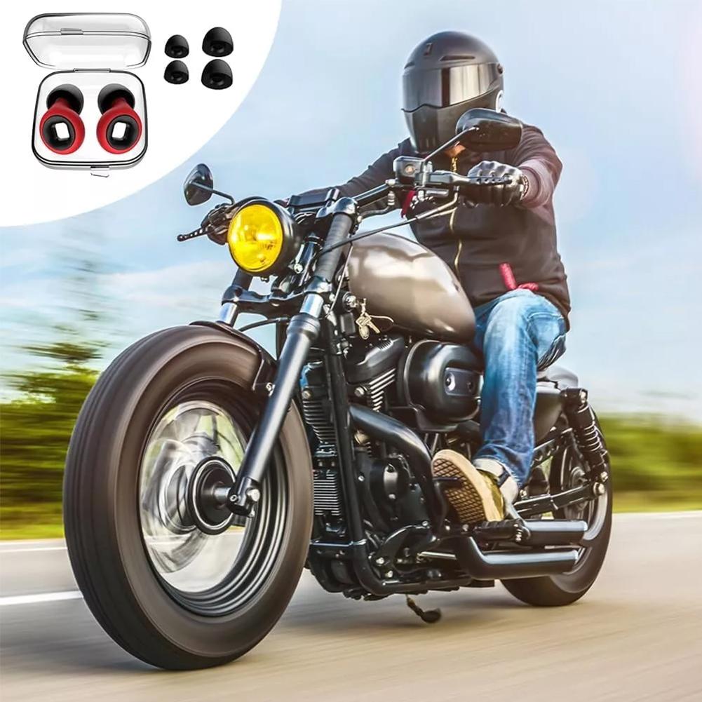 Neue tragbare 1/2/3 Paar schallisolierende Ohrstöpsel für den Schlaf Motorrad-Lärmschutz-Ohrstöpsel Anti-Lärm-Stöpsel Fahrradzubehör
