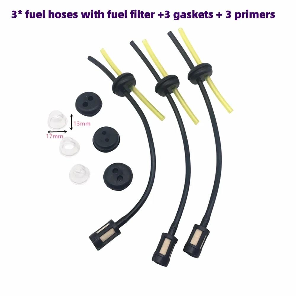 15mm Carburetor Kit For Brushcutter 43cc 49cc 52cc Brush Cutter with Seal Hose Spark Plug Petrol Filter Replacement Parts 40-5 Carburetors Jets 1