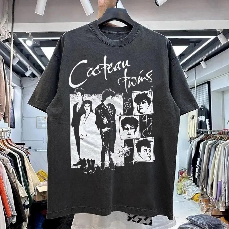 Cocteau Twins band Remake basic black Classic T shirt Heavy cotton S-5XL Unisex T-Shirt M