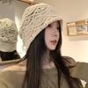 Handmade Knitted Hollow Bag Head Hat Women's Autumn and Winter Western Sichuan Travel Wool Stacking Hat Pullover Hat
