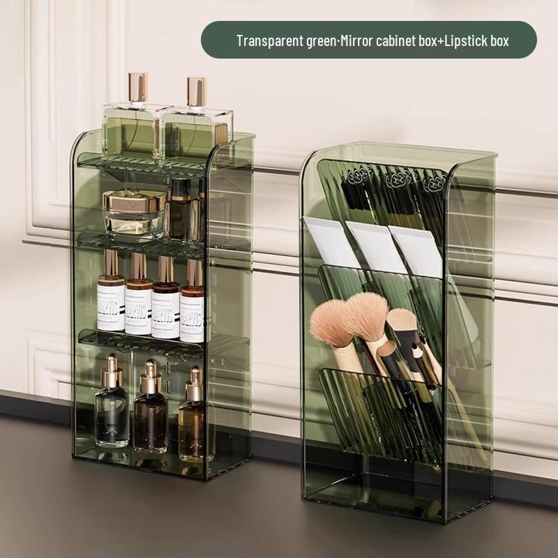 Mirror Cabinet with Interior Dividers for Bathroom Vanity and Cosmetic Storage