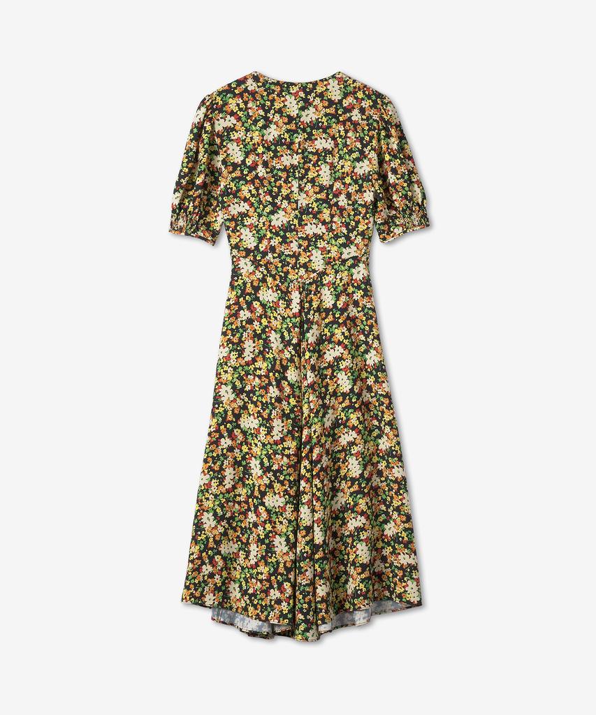 Marni Floral Print Dress - Black / Abma0921A1Utv922Lpn99