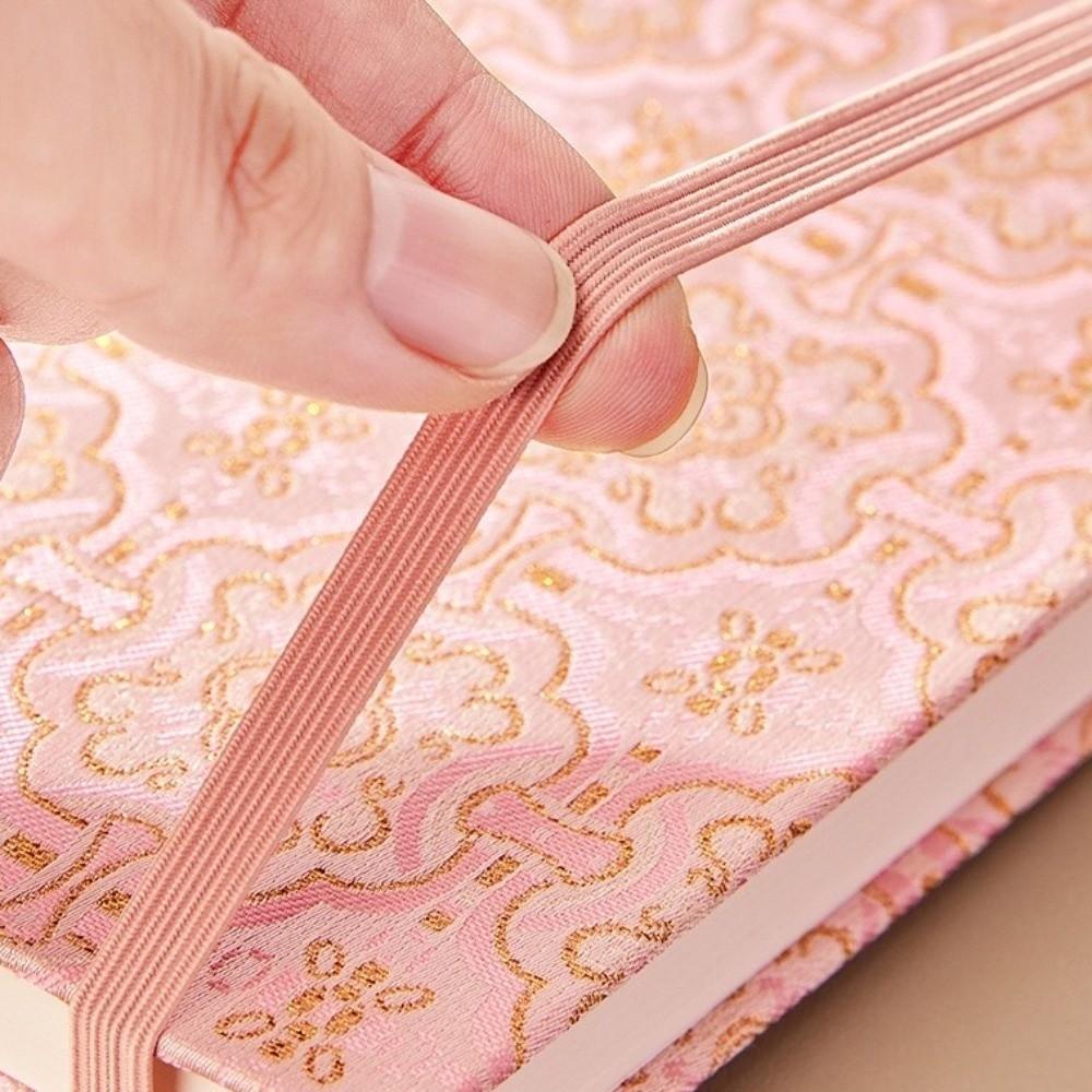 A6/A5 Elastic Band Notebook Thick Paper Pocket Notebook Stylish Vintage Journal Desk Use