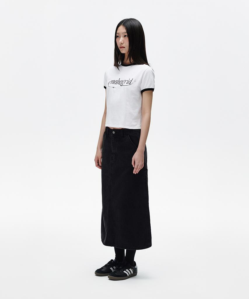 MAHAGRID Shooting Star Ringer Tee White(Mg2Fmft585A)