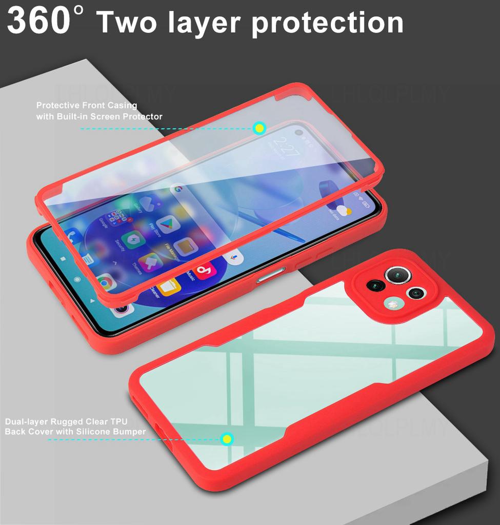 Custodia Protettiva Anteriore e Posteriore Antiurto Per Realme 9i 8i 7i 7 8 9 14 Pro Plus 5G 14T 6 6S C21 C21Y C25Y C25S C30 C33 14X Grado Copertura
