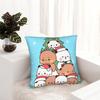 Dudu Bär und Bubu Panda Weihnachtskissenbezug Weicher Stoff Kissenbezug Deko Dekokissenbezug Bett Dropshipping 45X45cm
