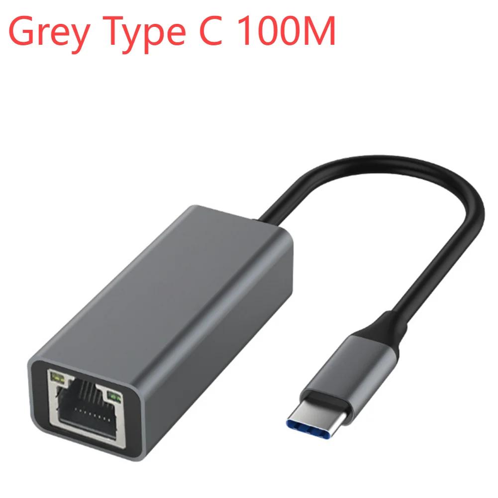 

Провідний LAN-адаптер Алюмінієвий сплав Type-C To RJ45 Gigabit Ethernet Type-C To Ethernet Адаптер 10/100/1000 Мбіт/с Настільна мережева карта