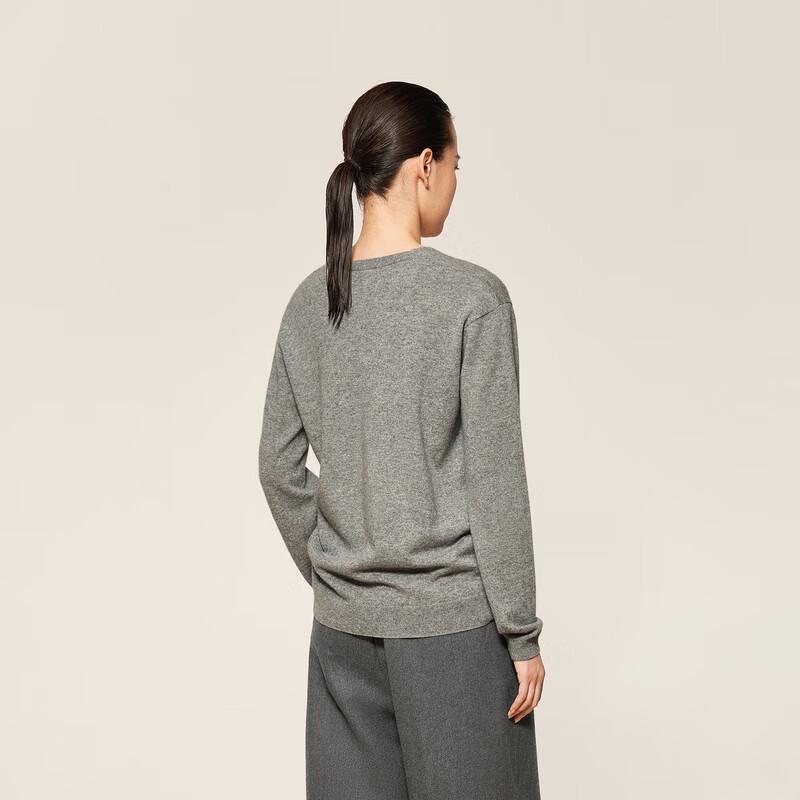 Less 2024 Winter V-Neck Cashmere Pullover Sweater