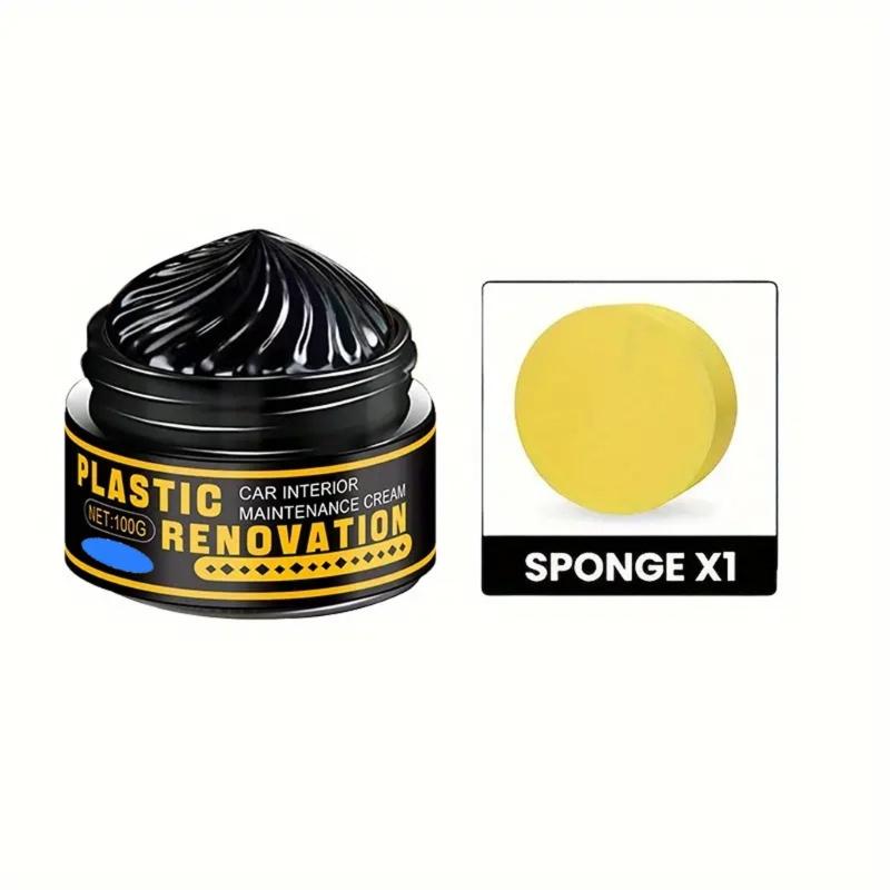 Ceramic Coating Plastic Renewal Formula Automotive Plastic Revitalizer Cream Long Lasting Restorer for Vehicle Bikes
