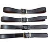 Cowhide Bark Texture Double-Sided Leather Belt with Rotating Pin Buckle - Simple Korean Style