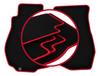 Velour Floor Mats with Red Edge For: Nissan 350Z Coupe (2003-2009)