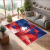LOSC Lille FC Soccer Football Pattern Soft Area Rug Non Slip Indoor Floor Carpet Sports Decor Mat for Bedroom