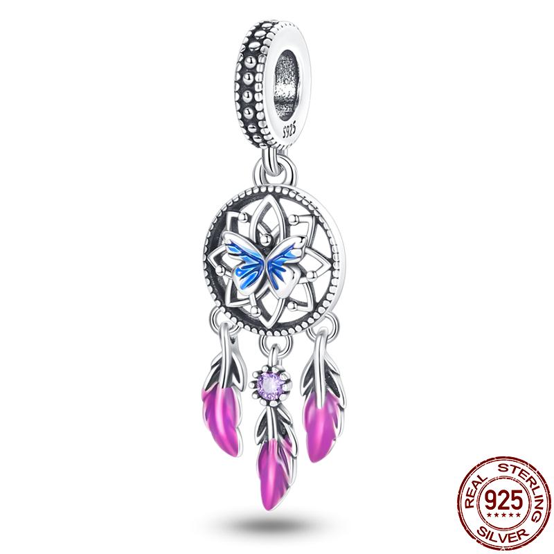 100% Copper Dreamcatcher Series Charm Fit Original 3Mm Bracelet Diy Beads For Women Birthday Fine Jewelry Gift