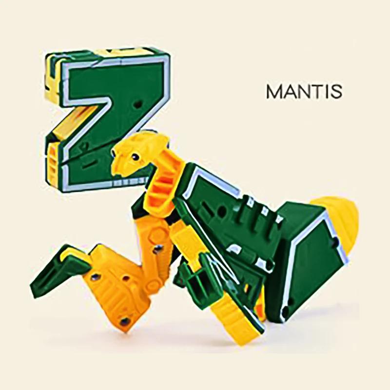New Learning Toys 26 Letters Learnable Words Transformable  Combinable Robots Alphabet Toys For Kids Gifts Learn Play Robot Toy