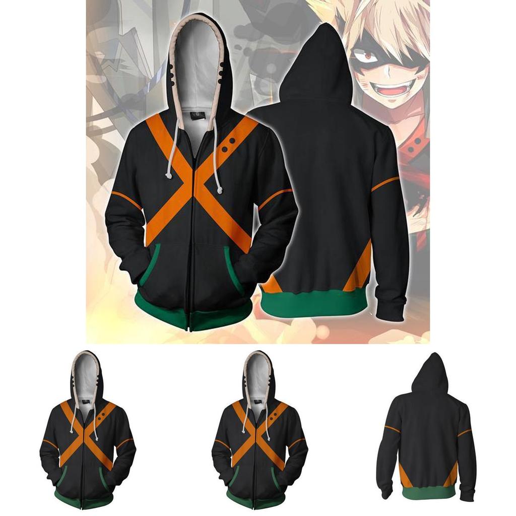 Przytulny My Hero Academia Lzuku Midoriya Bakugou Katsuki Sweter Płaszcz Bluzy Kurtka