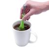 1 Pieza Filtro de Té de Silicona para el Hogar Filtración de Té Preparación de Té Herramientas de Cocina Grado Alimenticio Juego de Filtrado de Té con Prensa Manual