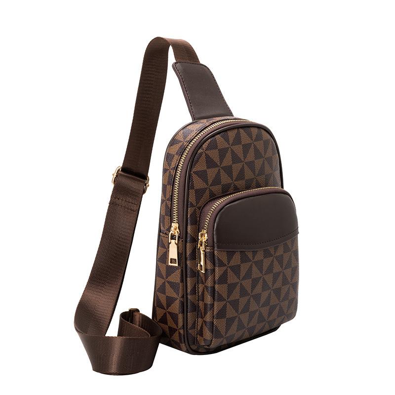 Fashionable Printed Chest Bags Are Often Used for Both Men and Women In Summer. Men Wear Single-shoulder Off-the-shoulder Chest Bags