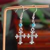 Orecchini pendenti con acqua turchese bohémien per donne Brincos Femme Orecchini pendenti con gancio Regalo per gioielli per ragazze