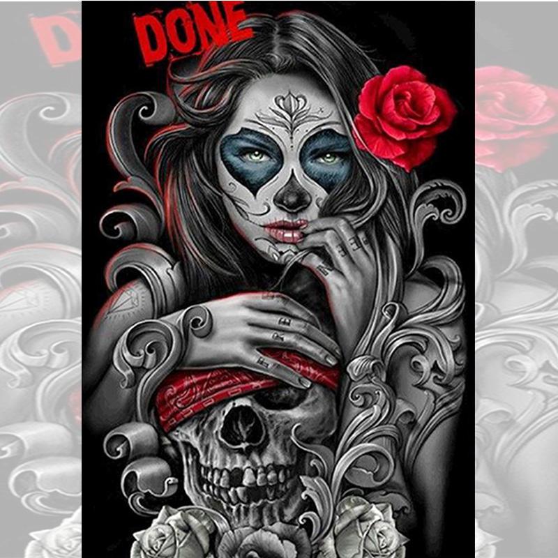5D New Collection 2025 Diamond Embroidery Skull Legends Mosaic Art Kits Scenery Hanging Paintings Cross Stitch Gift