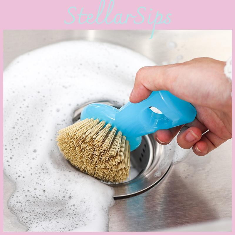 Pot Brush Kitchen Abs Material Stainless Steel Handle For Easy Cleaning