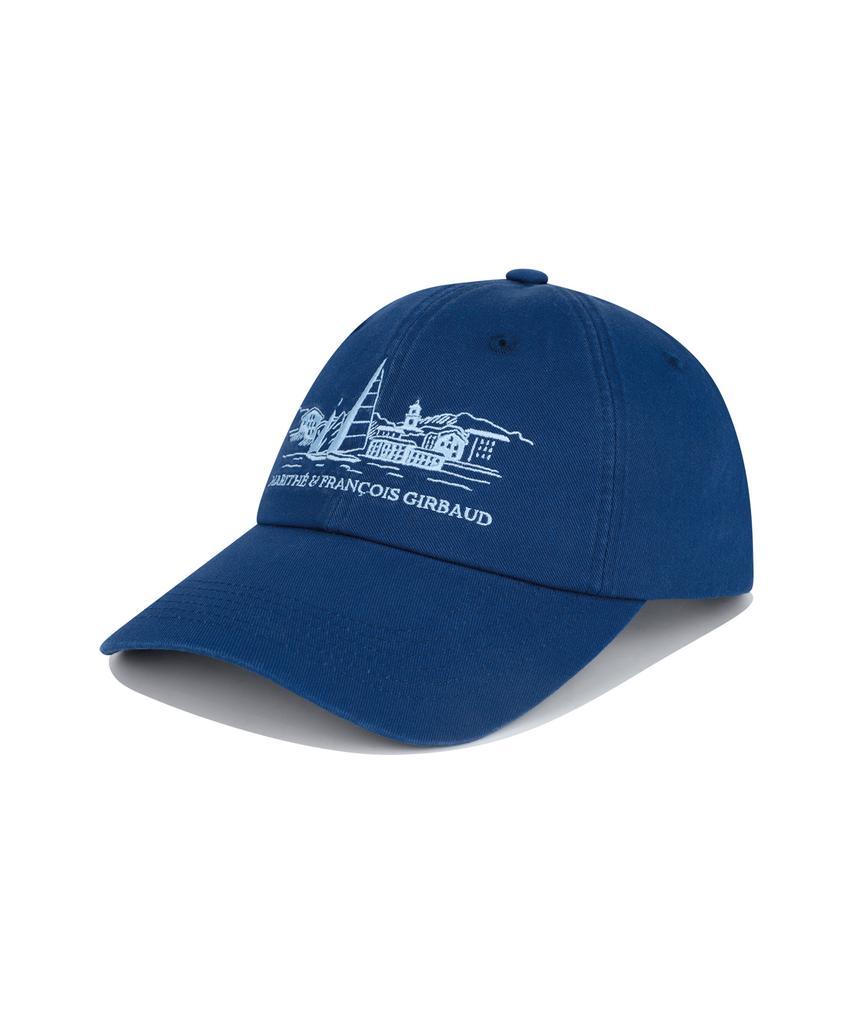 Malittepeulangsowajeobeo Sailing Graphic Covered Cap Dark Blue