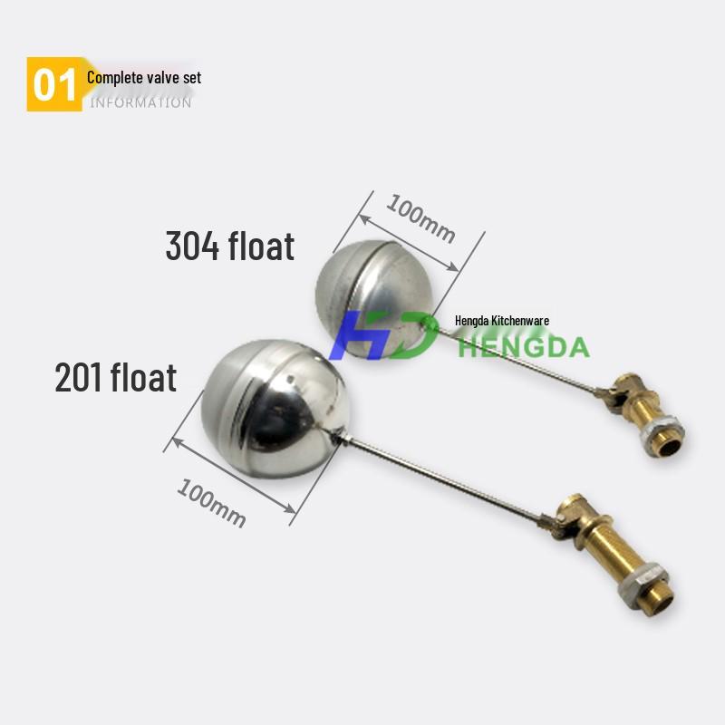 4-Minute Copper Float Ball Valve for Rice Cooker: Stainless Steel Water Inlet Switch and Tank Valve Accessory