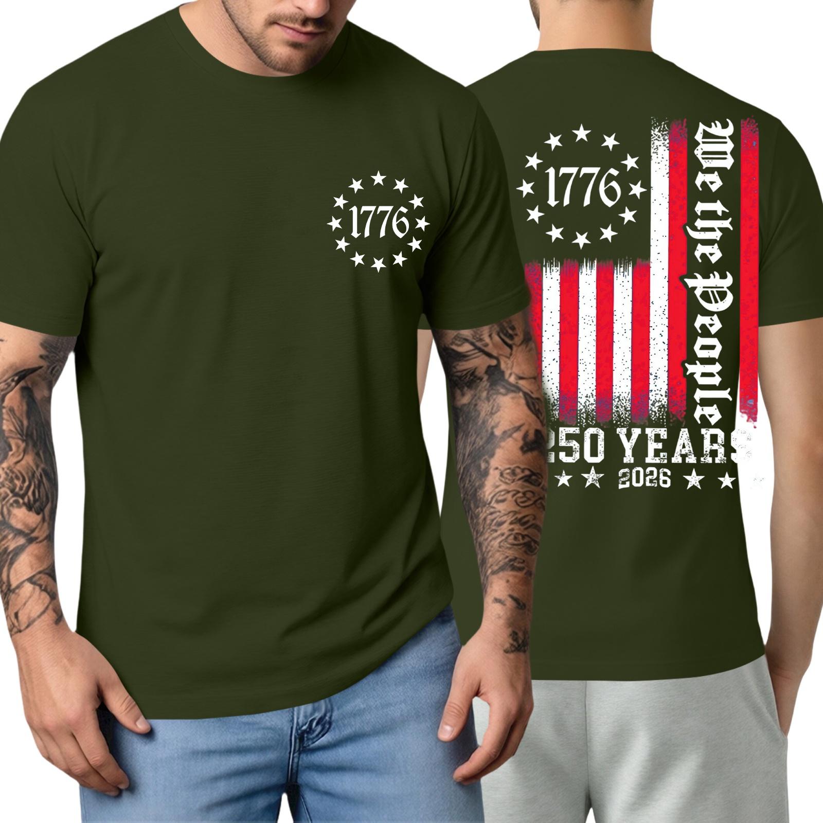 Men s Short-sleeved Fashionable Casual Everyday Trendy Letter Print Short-sleeved Shirt L