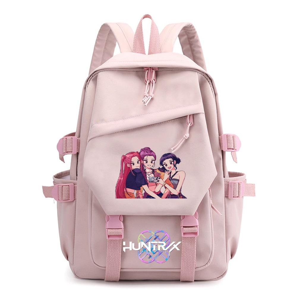 Anime K-Pop Printed Waterproof Backpack for Teen Boy Gril Schoolbag Children Student Women Large Capacity Travel Bag Kid Gift Mochila