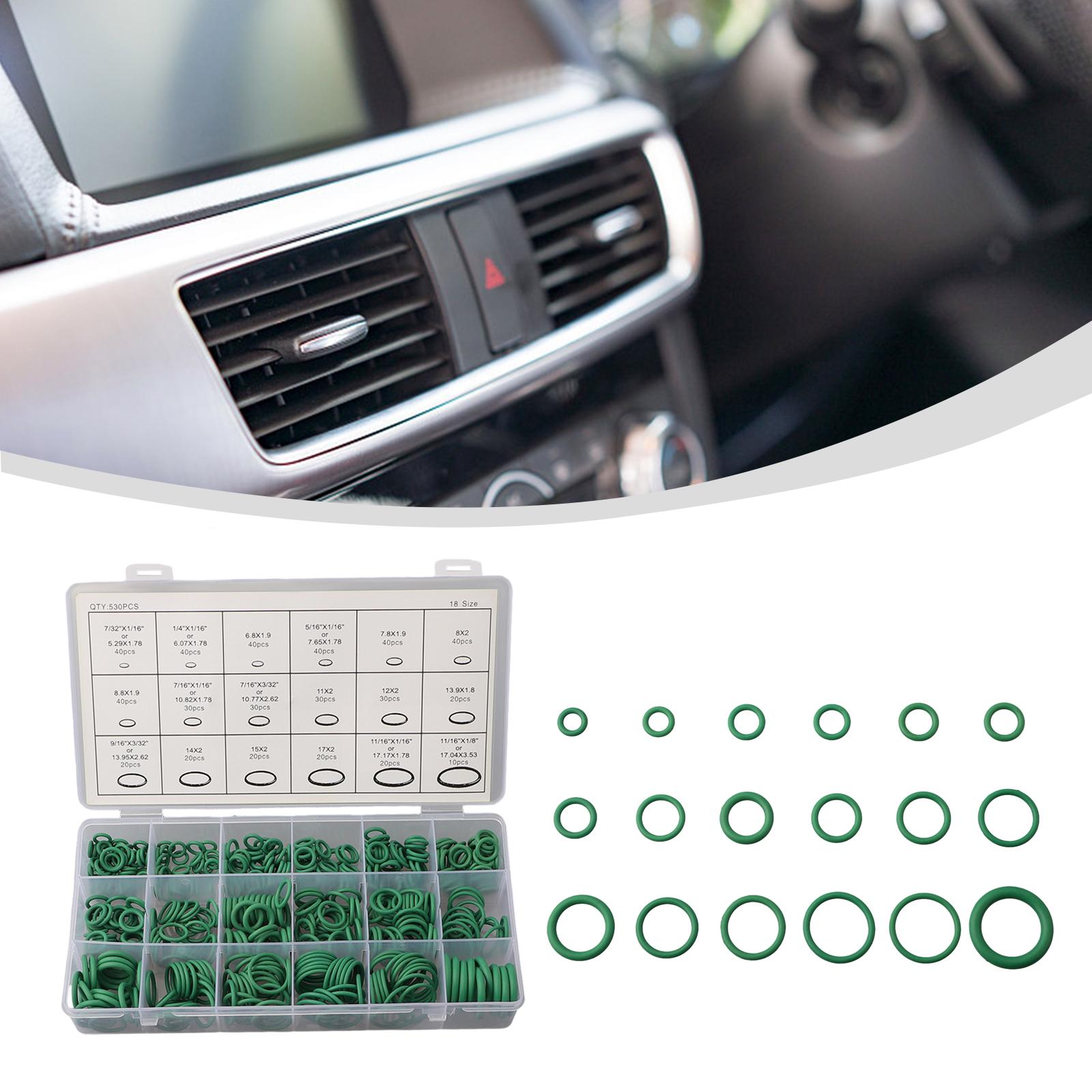 

Kits O-Ring Seal 530Pcs Spare Supplies Air conditioning Green Hydraulic Parts Replacement 18 Sizes Rubber Accessories China Mainland