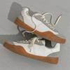 2026 Retro Men Lace Up Flat Soled Sport Shoes Round Toe Color Blocked Low Top Casual Shoes Outdoor Fashi Trend Chunky sneakers