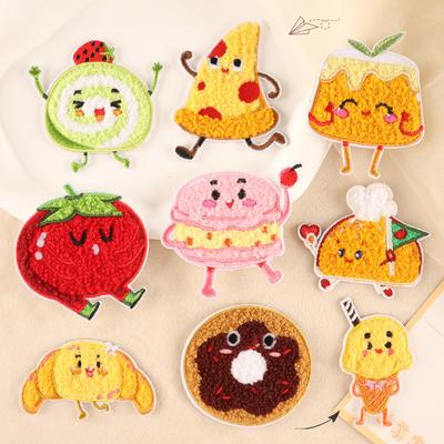 Embroidery Cartoon Embroidery Food Clothing Accessories Patch Sticker DIY Hand Account Cloth Sticker