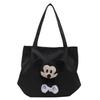 Canvas Bag Female College Student Portable Satchel Versatile Large-Capacity Class Bag Casual Simple Hand Carry Cartoon Shoulder Bag