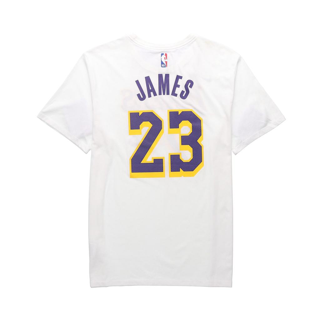 Nike NBA Lakers Limited Edition LeBron James No. 23 Asia Fit T-Shirt Men Tops White AR4888-109