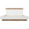 Lit suspendu - MUVOE - Sonoma Oak/White - 2 places - Design contemporain - Tête de lit spacieuse