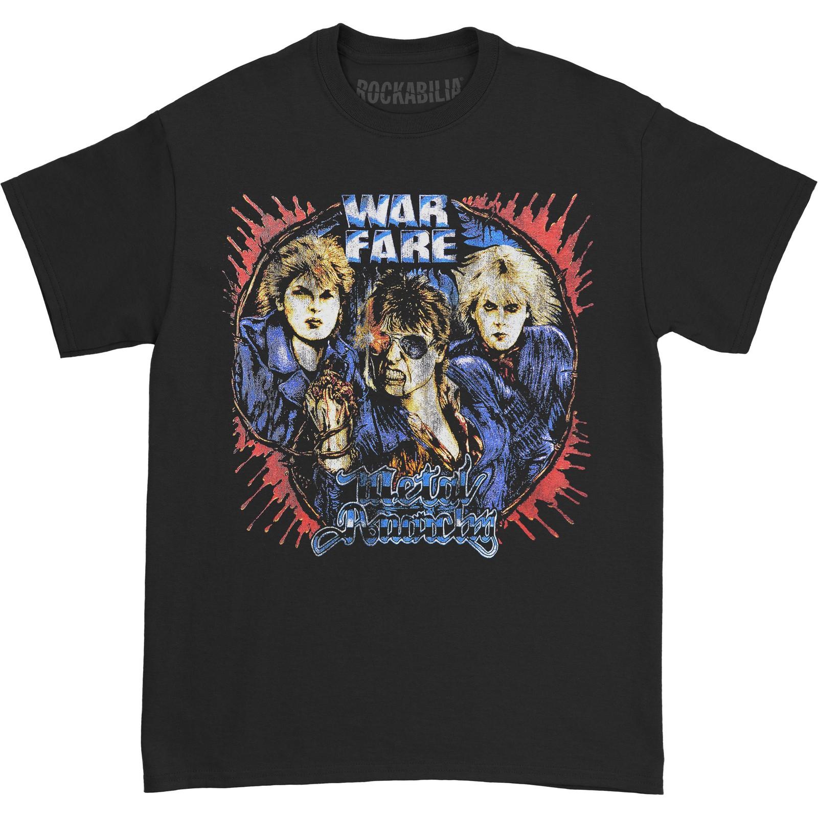 Men s Warfare Metal Anarchy T-shirt Small Black M