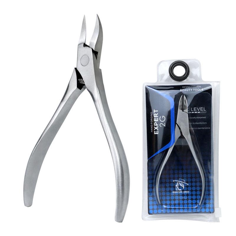 Stainless Steel Cuticle and Nail Scissors Clippers for Thick and Ingrown Nails, Dead Skin Removal, Manicure Tools