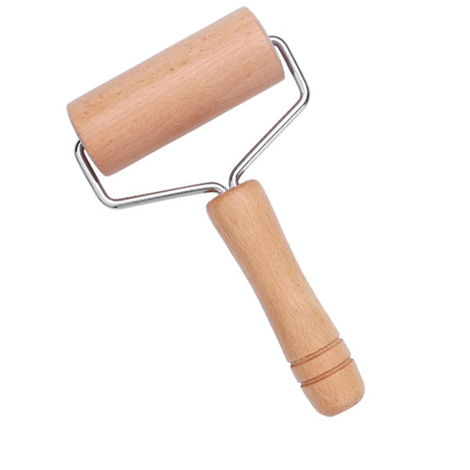 

Wooden Rolling Pin For Pizzas Dough Pastry Cookie Dumplings Ergonomic Handle Roller Easy To Use Kitchen Gadget A